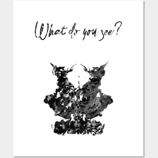 Rorschach inkblot test Posters and Art